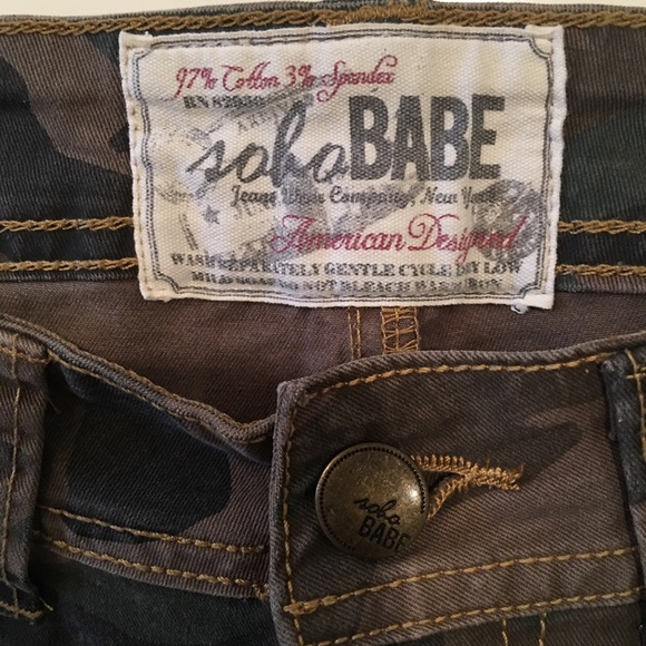 Camouflaged ripped/distressed skinny jeans - Picture 7 of 7